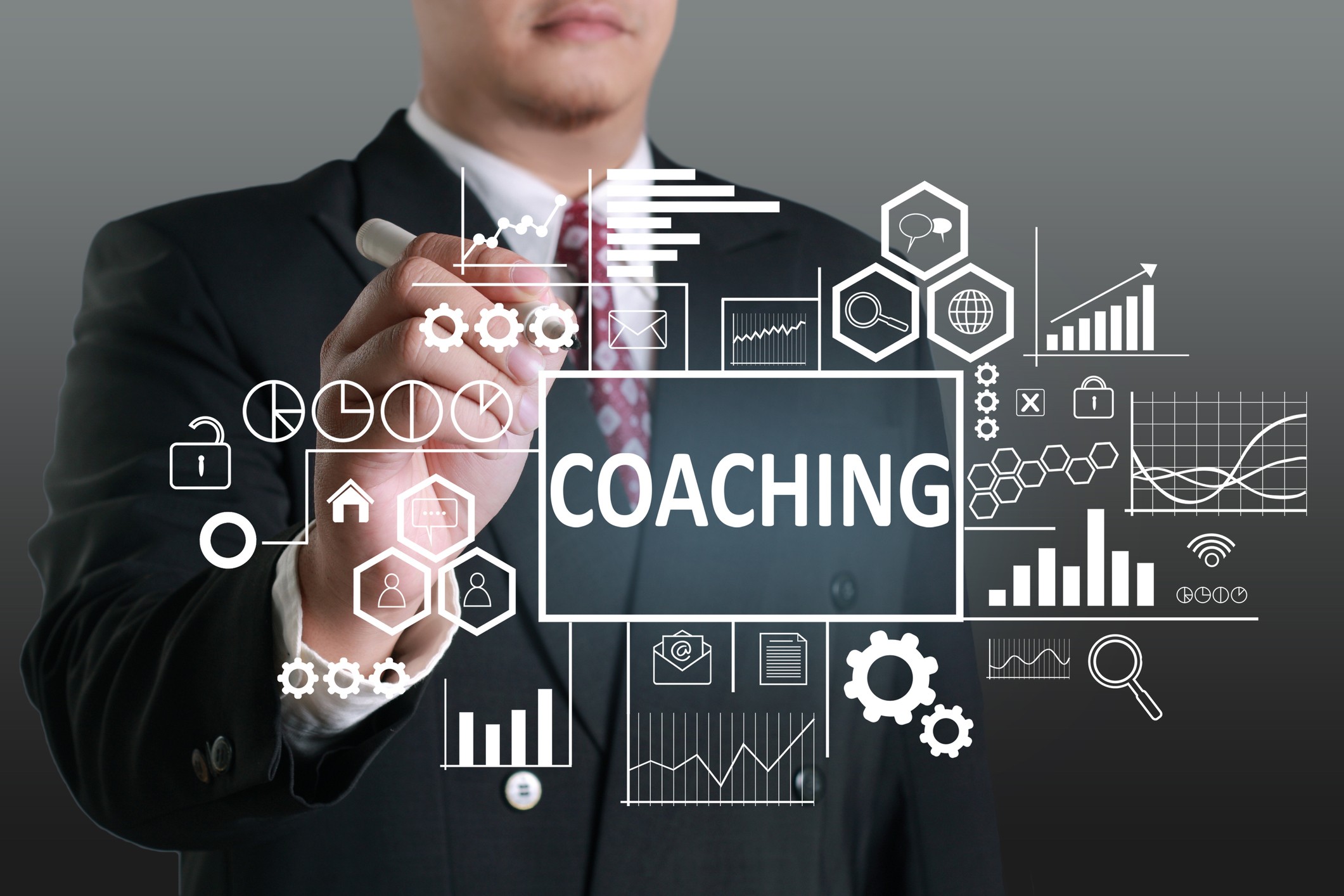 Coaching in Business Concept